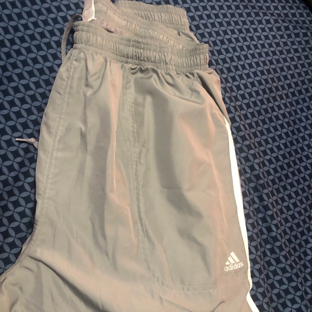 Adidas gray track pants